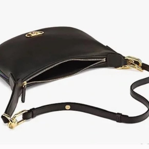 MCM Mode Travia Crescent Hobo Nappa Leather NEW BLACK, sold out everywhere - Picture 4 of 7